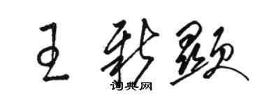 骆恒光王新显草书个性签名怎么写