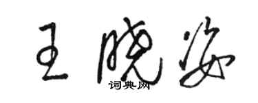 骆恒光王晓姿草书个性签名怎么写