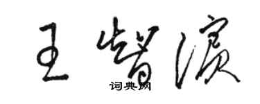 骆恒光王智滨草书个性签名怎么写