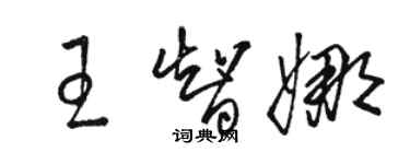 骆恒光王智娜草书个性签名怎么写