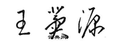 骆恒光王冀源草书个性签名怎么写
