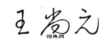 骆恒光王尚元草书个性签名怎么写