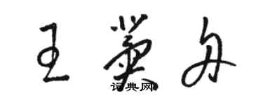 骆恒光王冀舟草书个性签名怎么写