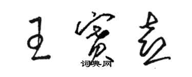骆恒光王赛喜草书个性签名怎么写