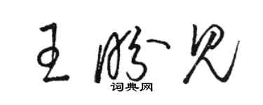 骆恒光王盼见草书个性签名怎么写