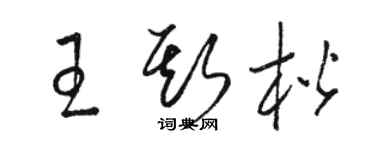 骆恒光王斯楷草书个性签名怎么写