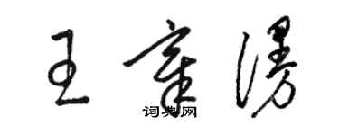 骆恒光王章漫草书个性签名怎么写