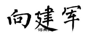 翁闿运向建军楷书个性签名怎么写
