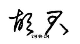 朱锡荣胡君草书个性签名怎么写