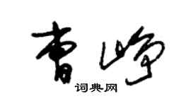 朱锡荣曹峥草书个性签名怎么写