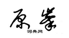 朱锡荣原峰草书个性签名怎么写