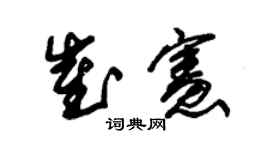 朱锡荣崔宪草书个性签名怎么写