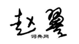 朱锡荣赵翼草书个性签名怎么写