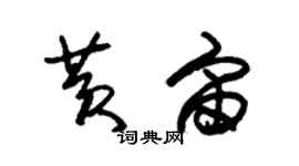 朱锡荣黄宙草书个性签名怎么写
