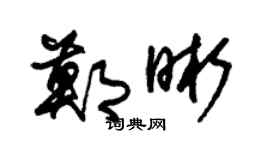 朱锡荣郑晰草书个性签名怎么写