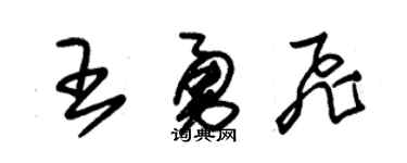 朱锡荣王勇飞草书个性签名怎么写
