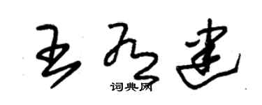 朱锡荣王有建草书个性签名怎么写