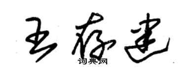 朱锡荣王存建草书个性签名怎么写