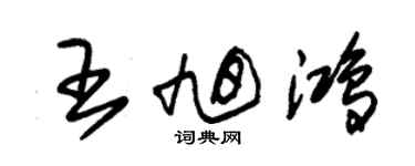 朱锡荣王旭鸿草书个性签名怎么写
