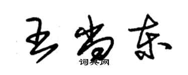 朱锡荣王尚东草书个性签名怎么写