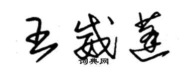 朱锡荣王威蓬草书个性签名怎么写