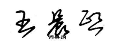 朱锡荣王晨熙草书个性签名怎么写