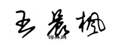 朱锡荣王晨枫草书个性签名怎么写