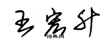 朱锡荣王宏升草书个性签名怎么写