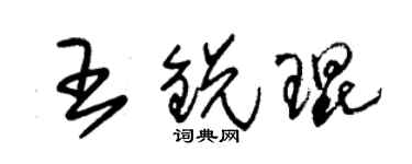 朱锡荣王锐琨草书个性签名怎么写