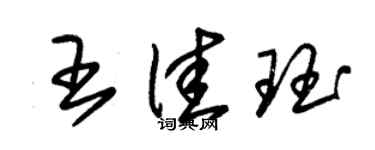 朱锡荣王佳珏草书个性签名怎么写