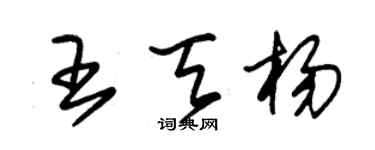 朱锡荣王天杨草书个性签名怎么写