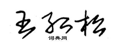 朱锡荣王红松草书个性签名怎么写