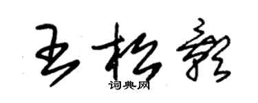 朱锡荣王松影草书个性签名怎么写