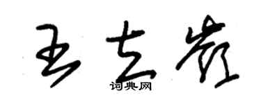 朱锡荣王立岭草书个性签名怎么写