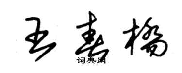 朱锡荣王春桥草书个性签名怎么写