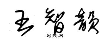 朱锡荣王智韵草书个性签名怎么写