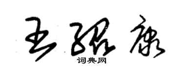 朱锡荣王绍康草书个性签名怎么写