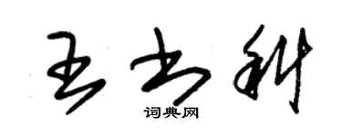 朱锡荣王书科草书个性签名怎么写