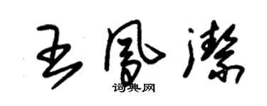 朱锡荣王凤洁草书个性签名怎么写