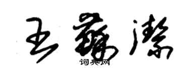 朱锡荣王苏洁草书个性签名怎么写