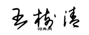 朱锡荣王树清草书个性签名怎么写