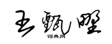 朱锡荣王甄野草书个性签名怎么写