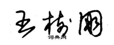 朱锡荣王树朋草书个性签名怎么写