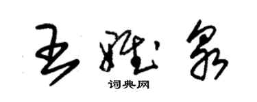 朱锡荣王雅泉草书个性签名怎么写