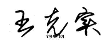 朱锡荣王克实草书个性签名怎么写