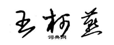 朱锡荣王柯燕草书个性签名怎么写
