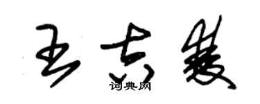朱锡荣王吉双草书个性签名怎么写