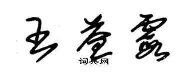 朱锡荣王益霞草书个性签名怎么写
