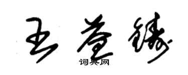 朱锡荣王益铸草书个性签名怎么写