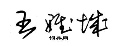 朱锡荣王雅城草书个性签名怎么写